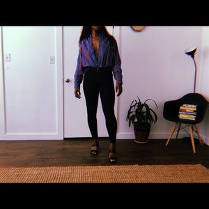 Denim Button Down. Size M/L